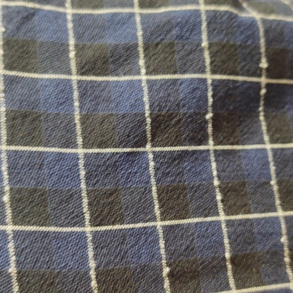 Zara Woman Navy Window Pane Print Blouse Sz S - Picture 4 of 12